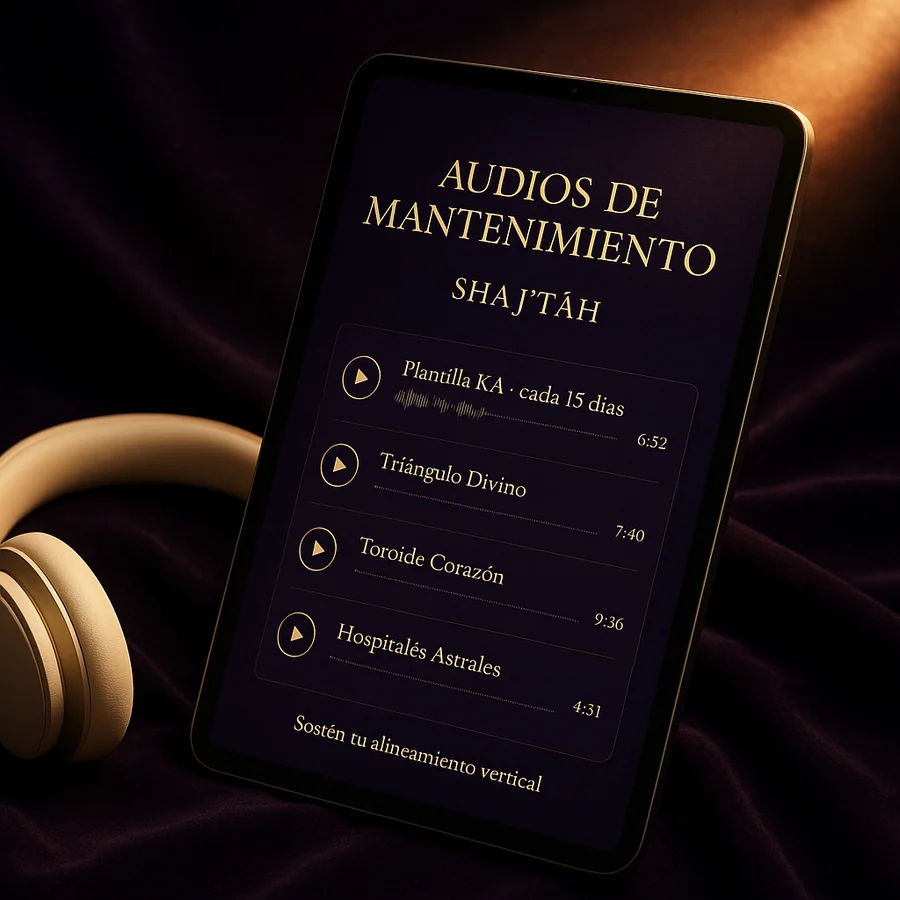 Audios de mantenimiento energético SHAJ' TÂH